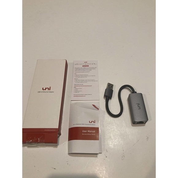 Uni USB 3.0 To Ethernet Adapter Short - Picture 2 of 6